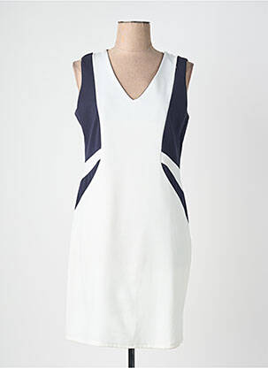 Robe courte sans manche sans manche blanc QUATTRO femme