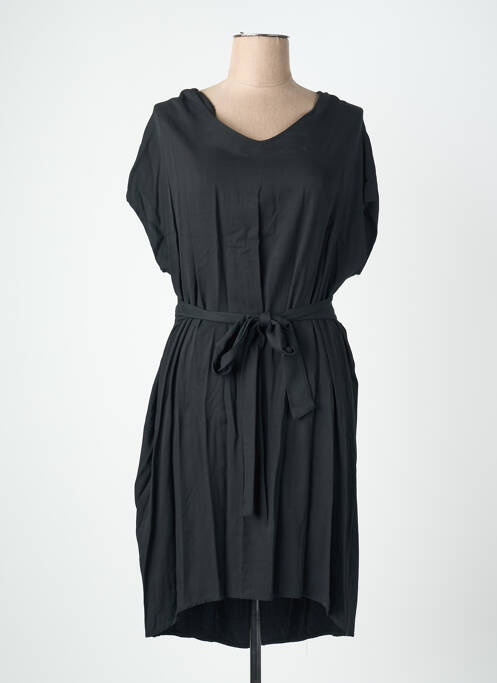 Robe courte manches courtes manches courtes noir QUATTRO femme