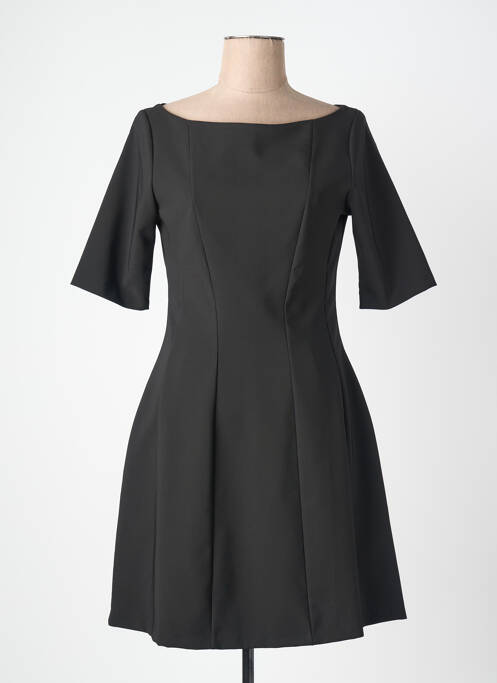 Robe courte manches 3/4 manches 3/4 noir QUATTRO femme