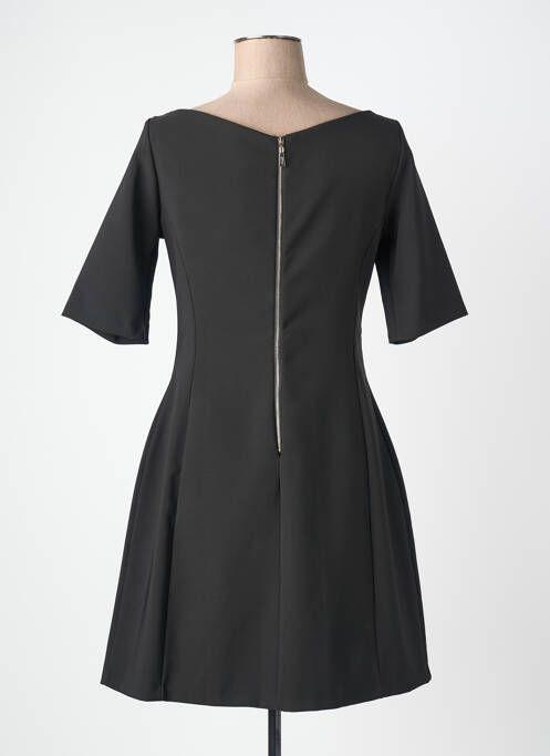 Robe courte manches 3/4 manches 3/4 noir QUATTRO femme