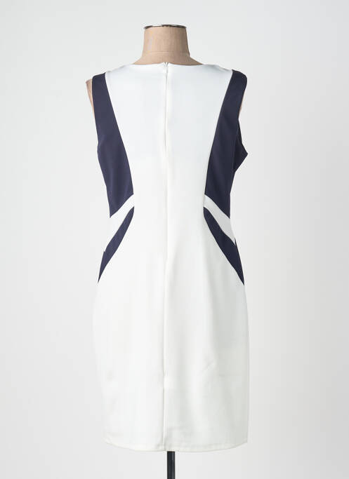 Robe courte sans manche sans manche blanc QUATTRO femme