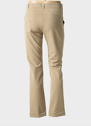 Pantalon slim poches beige HBT femme