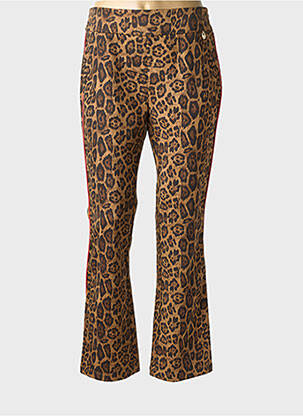 Pantalon flare stretch taille normale beige LOLA CASADEMUNT femme