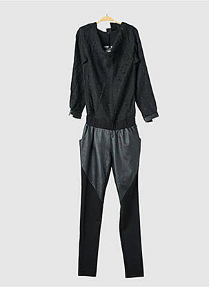 Combi-pantalon poches manches longues noir NÜ femme