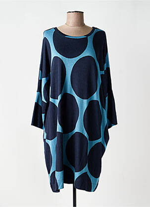 Pull tunique stretch manches longues bleu MASAI femme