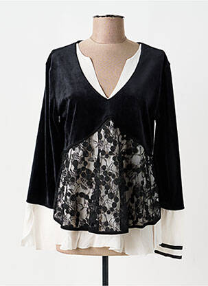 Top stretch manches longues noir ELISA CAVALETTI femme