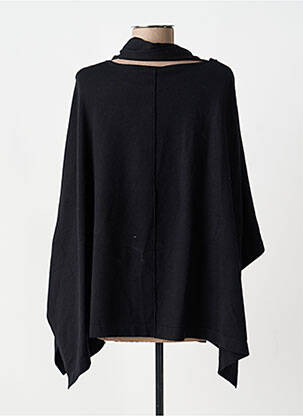 Pull tunique coupe forme déstructurée manches 3/4 noir SCORZZO femme