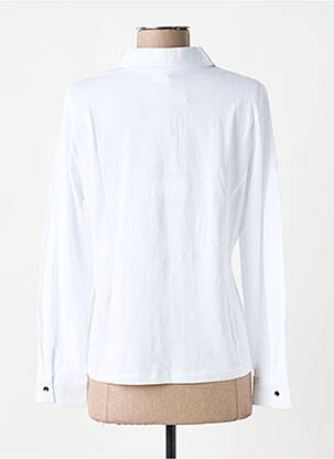 Chemisier coupe cintrée manches longues blanc DOLCEZZA femme