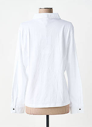 Chemisier coupe cintrée manches longues blanc DOLCEZZA femme