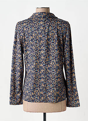 Chemisier coupe cintrée manches longues bleu SURKANA femme