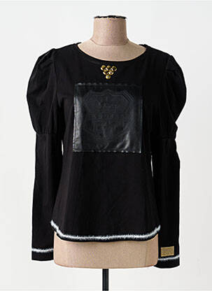Top stretch manches longues noir ELISA CAVALETTI femme