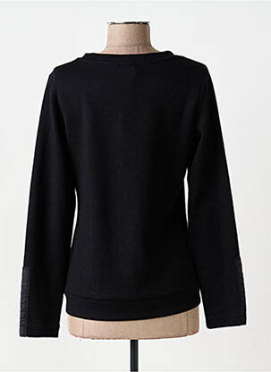Sweat-shirt stretch manches longues noir DOLCEZZA femme