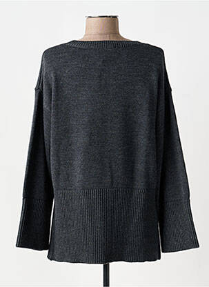Pull tissage chiné manches longues gris EVA KAYAN femme