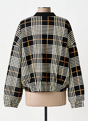 Blouson col v noir K-DESIGN femme