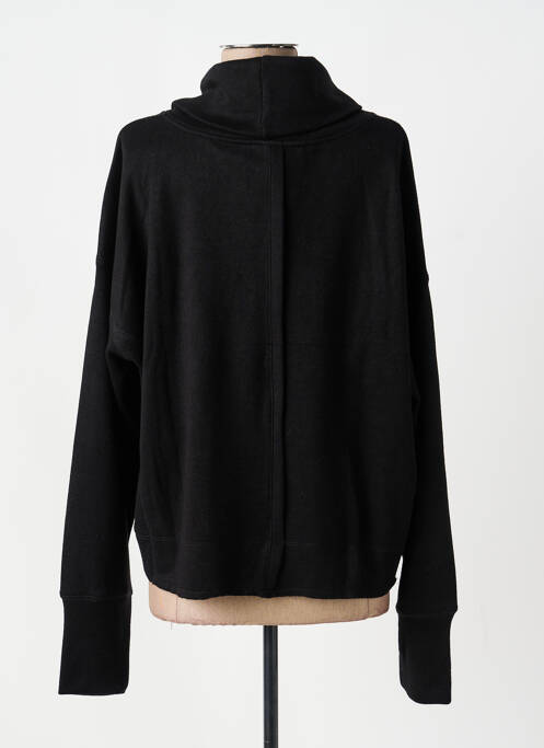 Pull col roulé stretch manches longues noir GERSHON BRAM femme