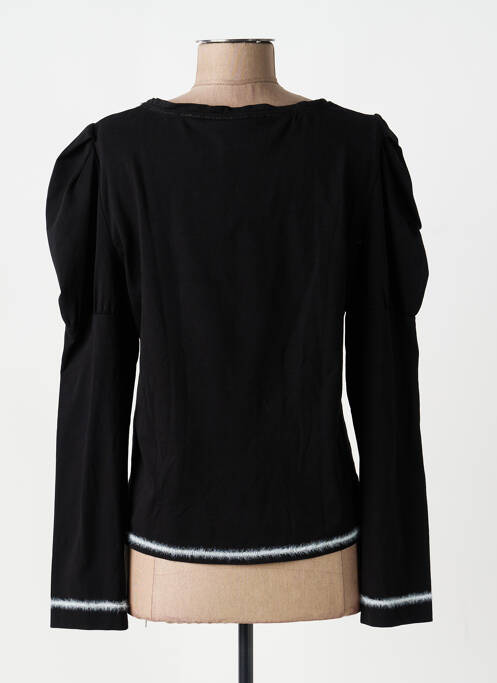 Top tissage jersey manches longues noir ELISA CAVALETTI femme