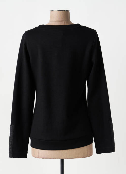 Sweat-shirt stretch manches longues noir DOLCEZZA femme