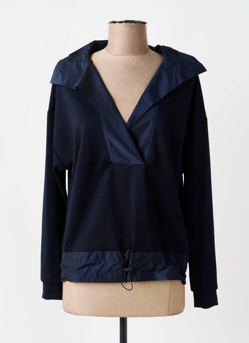 Sweat-shirt stretch manches longues bleu TUZZI femme