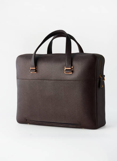 Sac tissage satiné marron DUNHILL homme