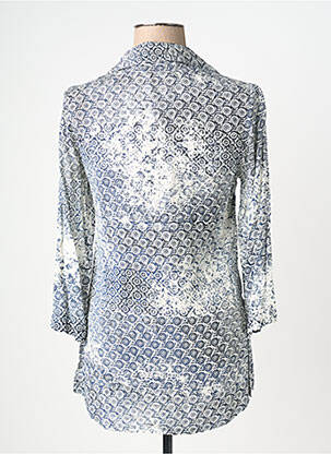 Tunique manches longues imprimé fantaisie bleu QUATTRO femme