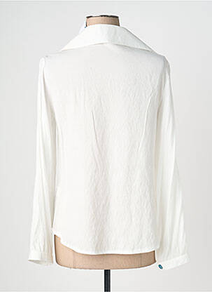 Blouse légère et transparente manches longues blanc QUATTRO femme