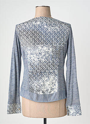 Gilet manches longues stretch bleu QUATTRO femme