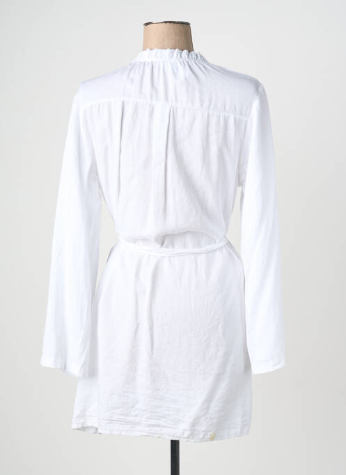 Tunique manches longues fermeture boutonnée sur le devant blanc QUATTRO femme