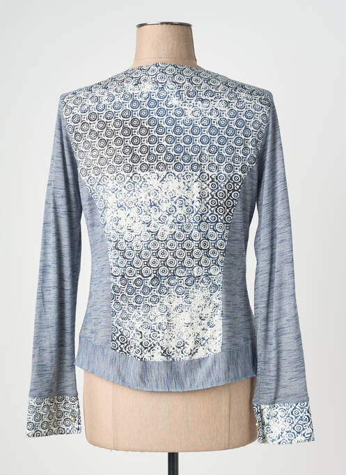 Gilet manches longues stretch bleu QUATTRO femme