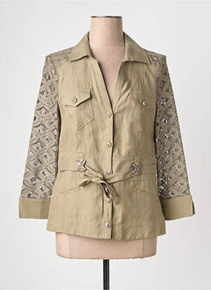 Veste casual coupe droite vert QUATTRO femme