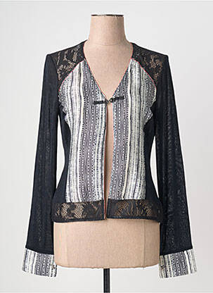 Veste casual coupe droite noir QUATTRO femme