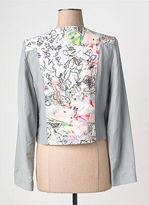 Veste casual col rond gris QUATTRO femme