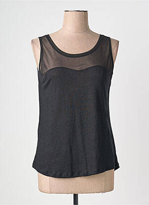 Top sans manche sans manche noir QUATTRO femme