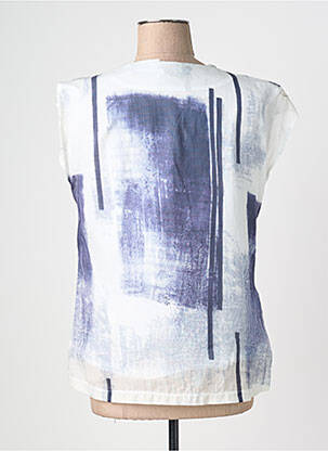 Top imprimé fantaisie sans manche bleu QUATTRO femme