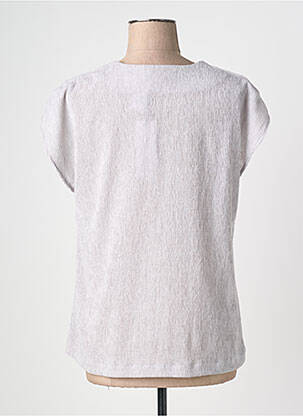 Top manches courtes manches courtes gris QUATTRO femme