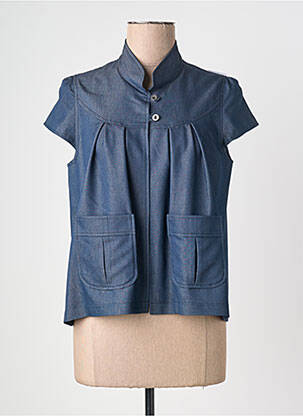 Top manches courtes manches courtes bleu QUATTRO femme