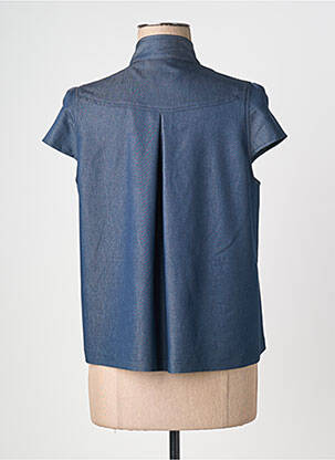Top manches courtes manches courtes bleu QUATTRO femme