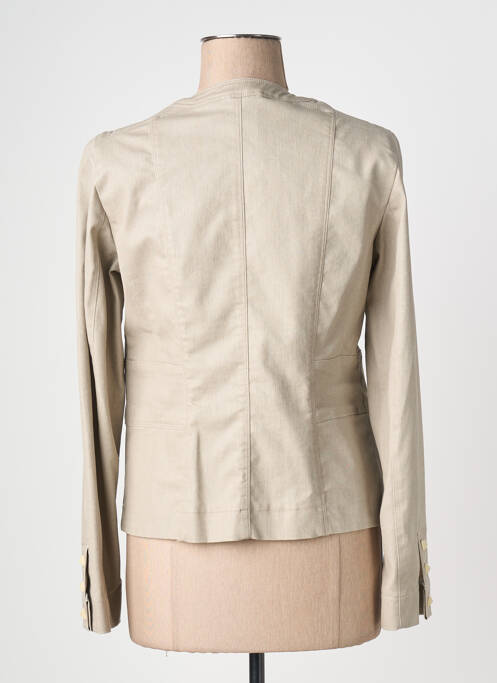 Veste casual col rond beige QUATTRO femme