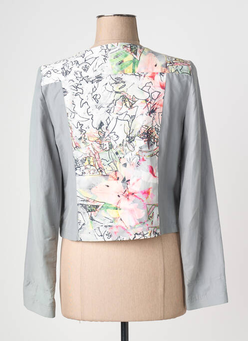 Veste casual col rond gris QUATTRO femme