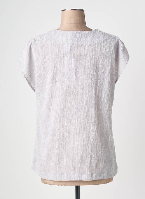 Top manches courtes manches courtes gris QUATTRO femme