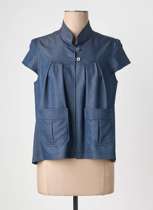 Top manches courtes manches courtes bleu QUATTRO femme