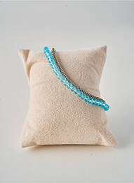 Bracelet matériaux plaqué argent bleu SHAN-SHAN femme