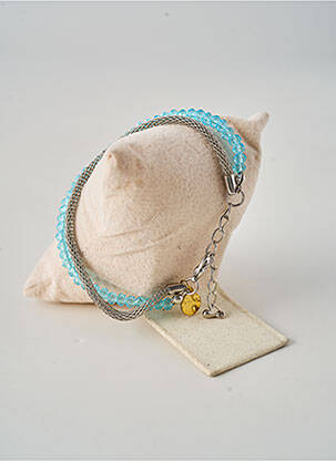Bracelet matériaux plaqué argent bleu SHAN-SHAN femme