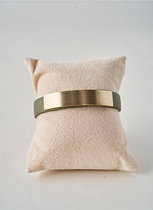 Bracelet matériaux plaqué or vert LA FEE MARABOUTEE femme