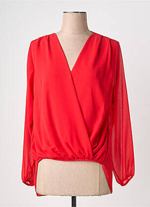 Blouse manches longues manches longues rouge QUATTRO femme