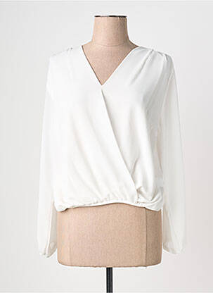 Blouse manches longues manches longues blanc QUATTRO femme