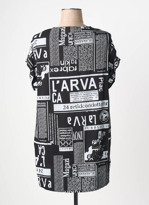 Tunique manches courtes col v noir QUATTRO femme