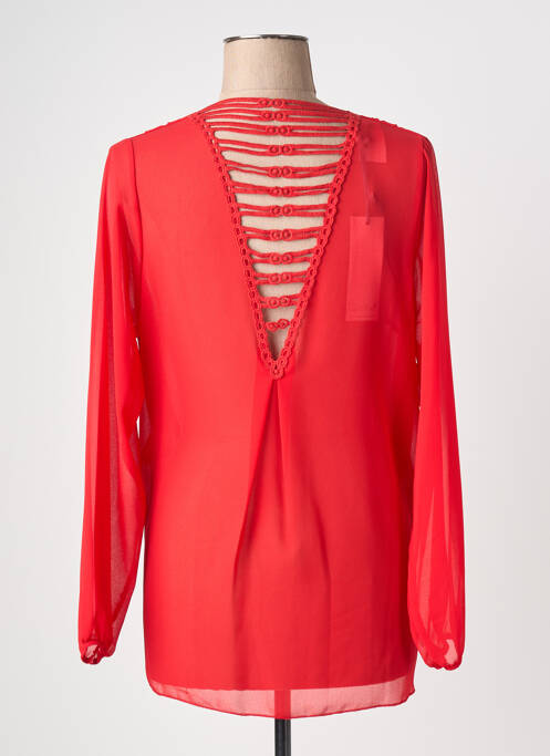 Blouse manches longues manches longues rouge QUATTRO femme