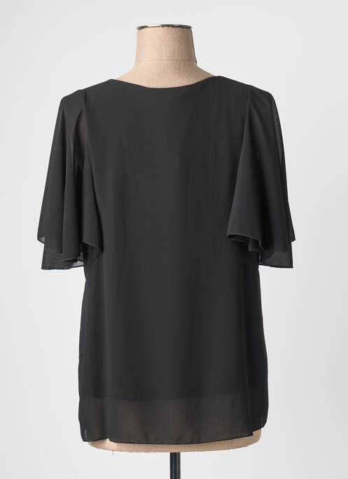 Tunique manches courtes col v noir QUATTRO femme