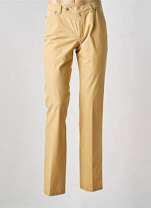 Pantalon chino tissage popeline taille normale beige LUIGI MORINI homme
