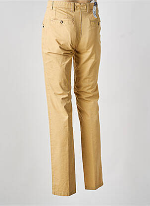 Pantalon chino tissage popeline taille normale beige LUIGI MORINI homme
